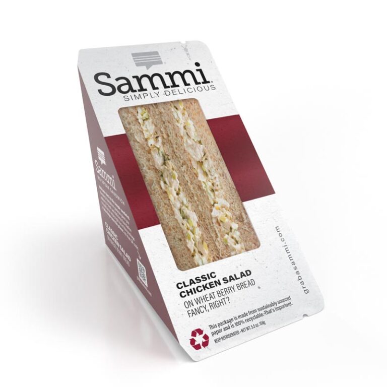 Standalone image of the Sammi Classic Chicken Salad Sandwich on wheat berry bread