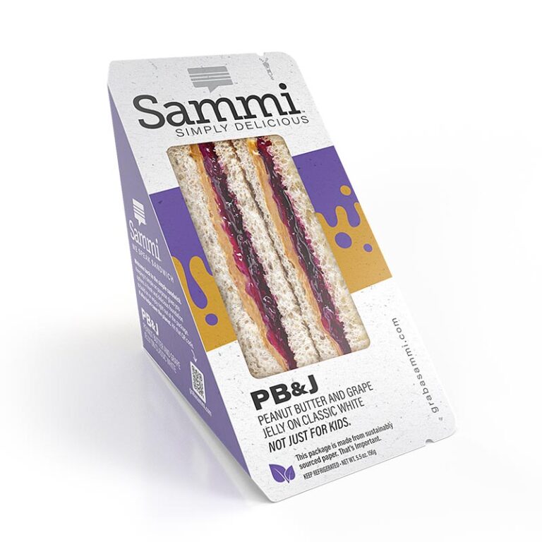 Standalone image of the Sammi, PB&J on Classic White